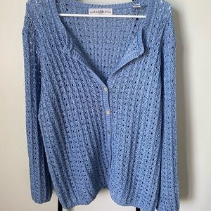 Super cute blue sweater from MARISA CHRISTINA